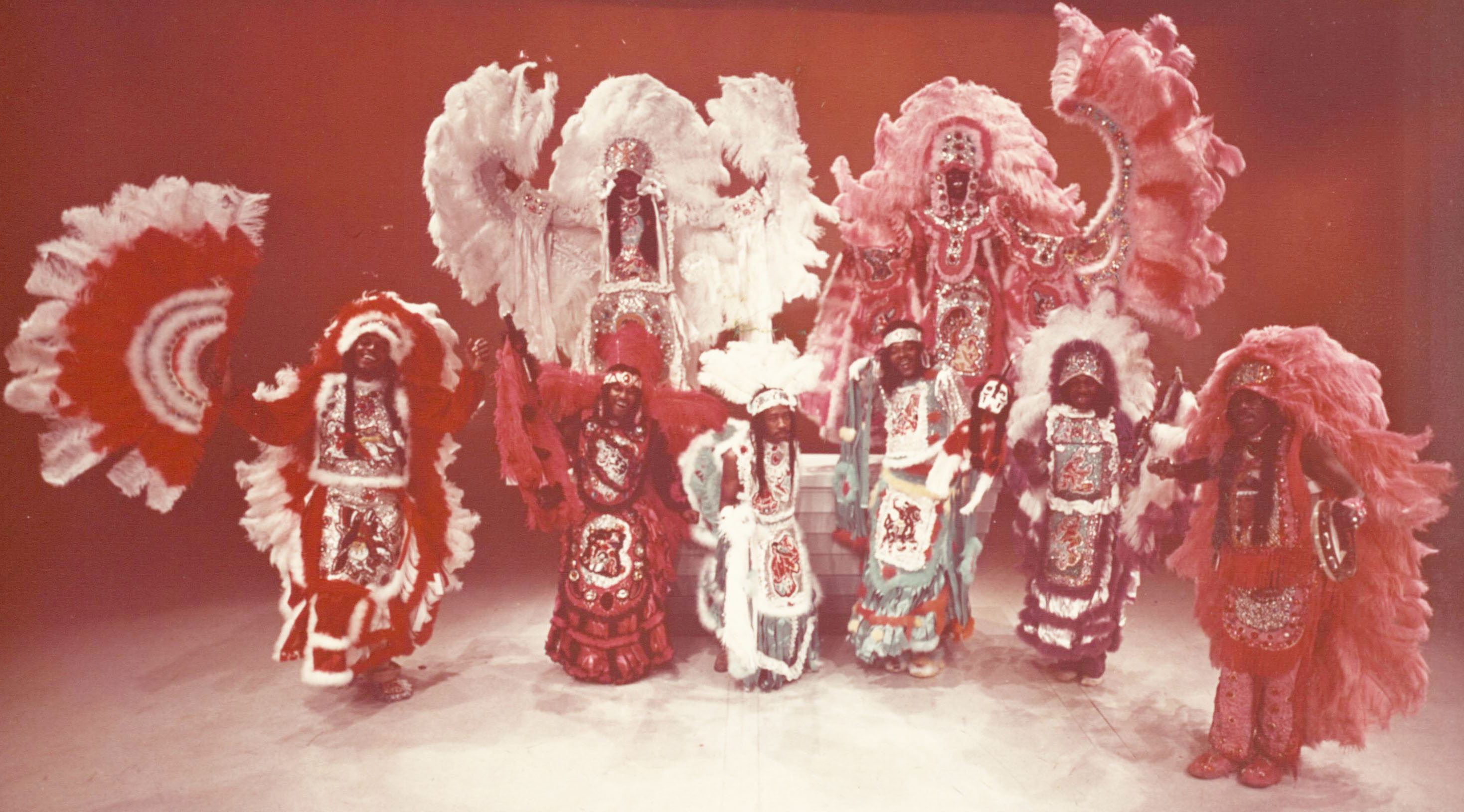 Detail of a Wild Magnolias album promotional photo, 1974. Allison Miner Collection, Tulane University Special Collections