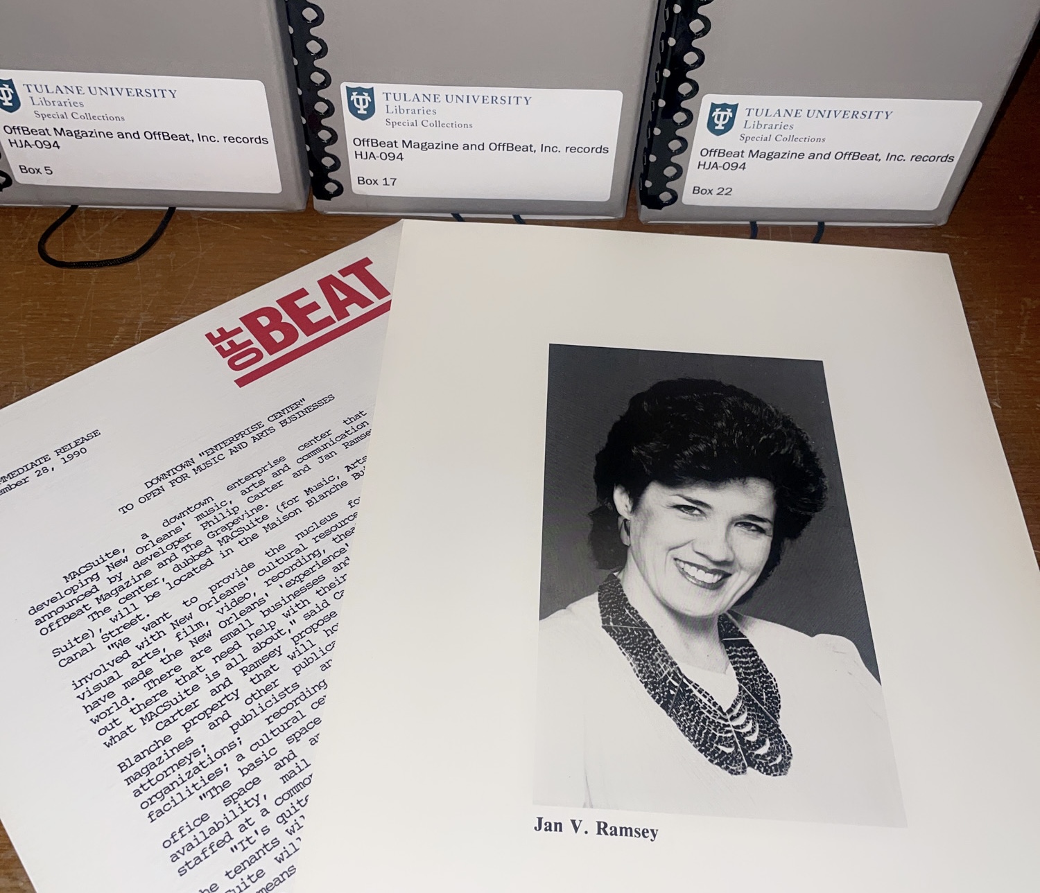 Materials from OffBeat, Inc., records, Tulane University Special Collections