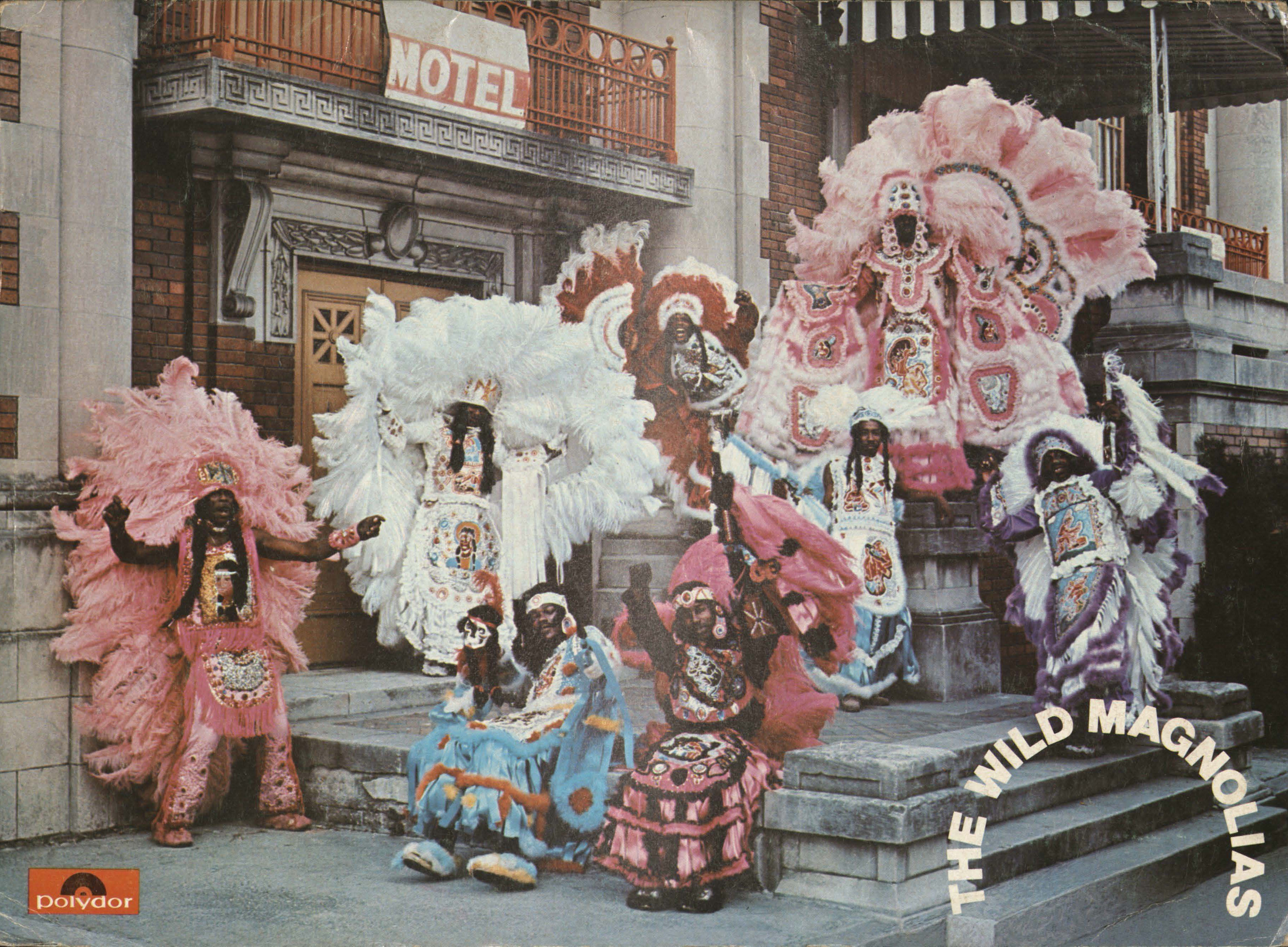 Promotional poster for Wild Magnolias LP on Polydor Records, 1974, Hogan Archive poster and calendar collection HJA-095, Tulane University Special Collections.